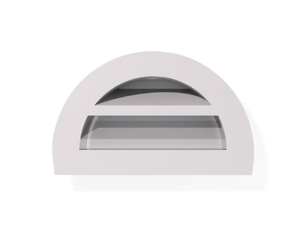 Roofing Accessories Louvre Vents Half Round