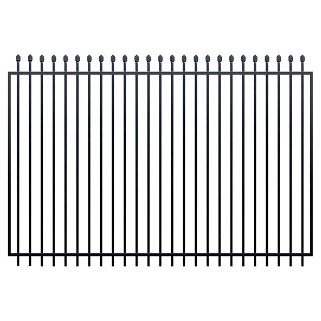 Squash Top Fence Gate 2450 x 2100mm Black
