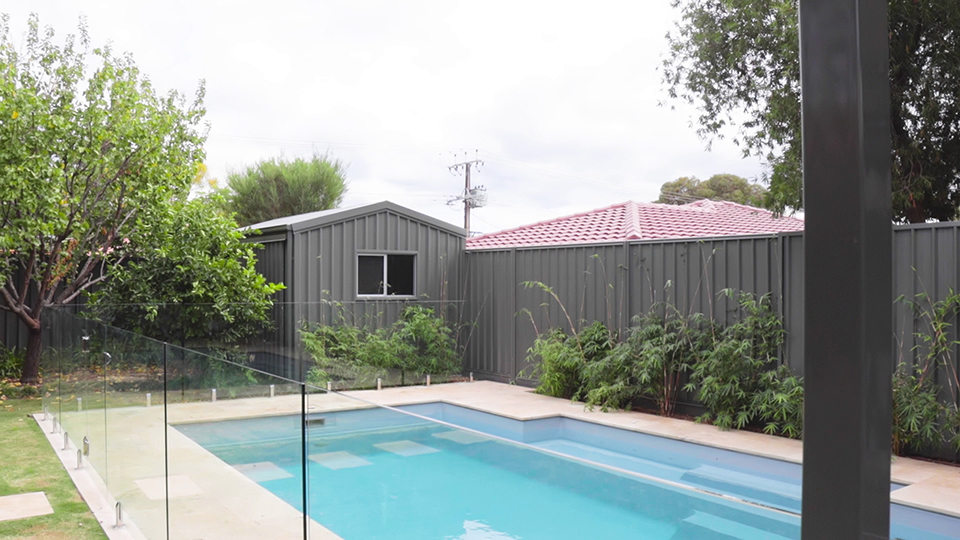 Pool and Shed