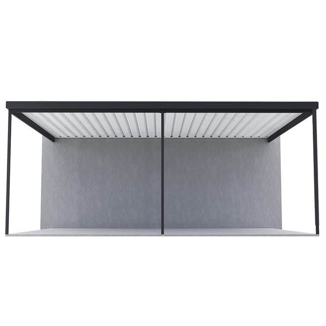 Sanctuary® Patio Kit N2 T1A 4.5 x 5.95m Gun Metal Grey / Off White