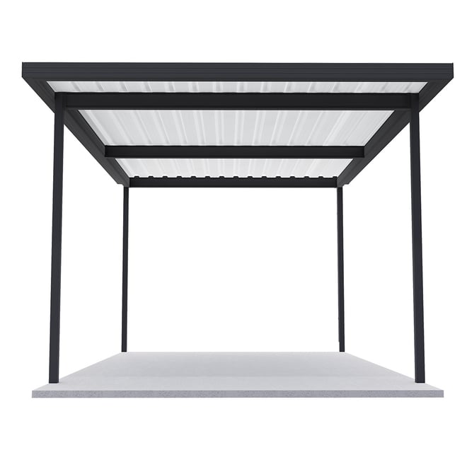 Sanctuary® Patio Kit N1/N2 T3F 3.35 x 5.5m Gun Metal Grey / Off White