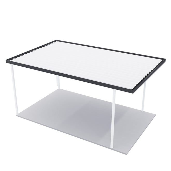Sanctuary® Patio Kit N3 T3F 3.35 x 5.5m Thredbo White / Gun Metal Grey