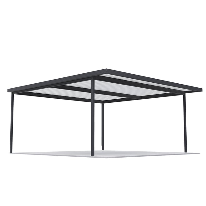 Sanctuary® Patio Kit N1/N2 T3F 5.3 x 5.5m Gun Metal Grey / Off White
