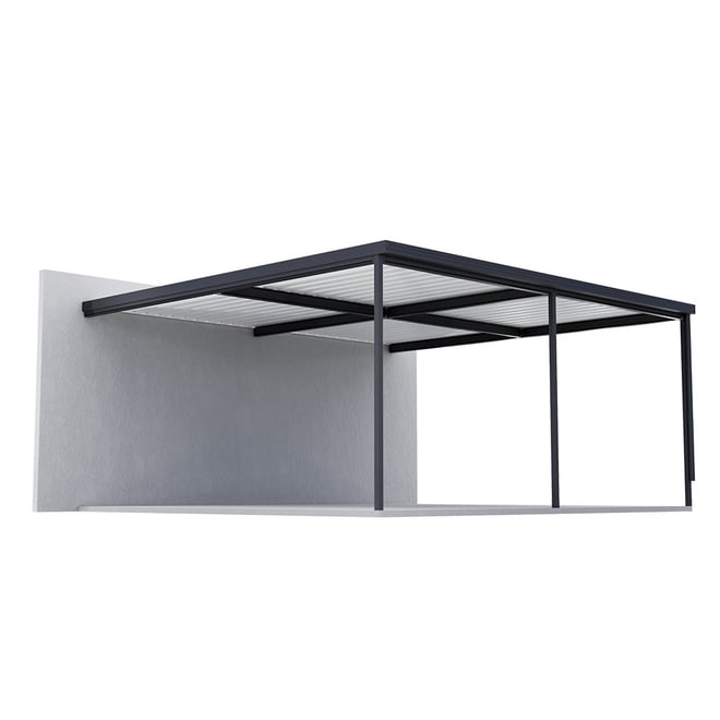 Sanctuary® Patio Kit N1/N2 T4A 5.5 x 5.95m Gun Metal Grey / Off White