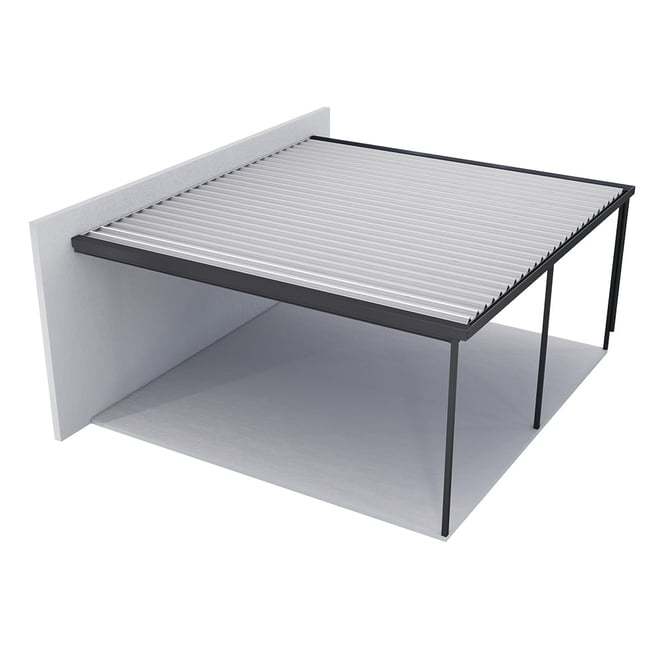 Sanctuary® Patio Kit N1/N2 T4A 5.5 x 5.95m Gun Metal Grey / Off White
