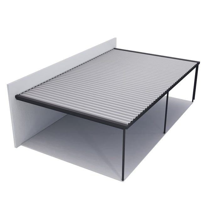Sanctuary® Patio Kit N1/N2 T4A 5.5 x 9m Gun Metal Grey / Off White