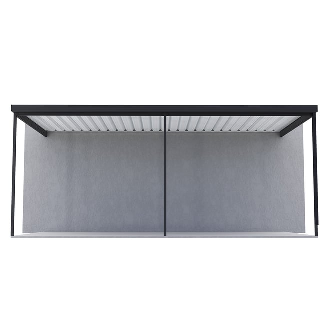 Sanctuary® Patio Kit N3 T1A 3 x 5.95m Gun Metal Grey / Off White