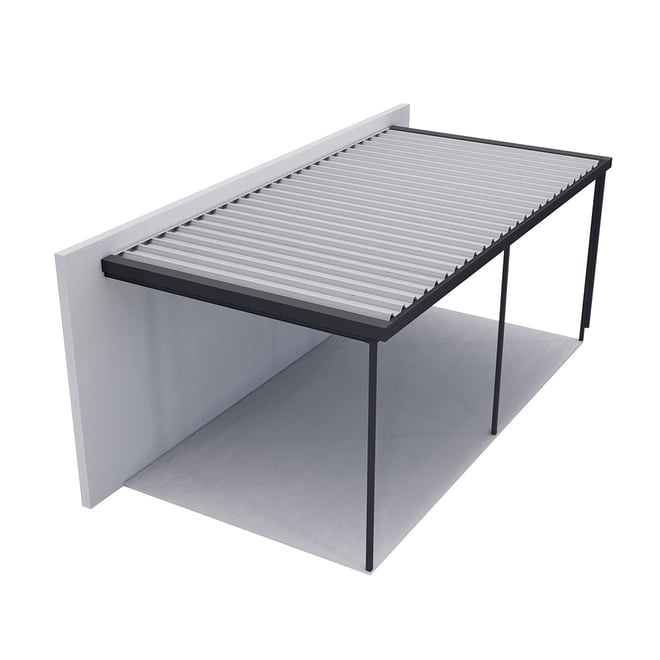 Sanctuary® Patio Kit N3 T1A 3 x 5.95m Gun Metal Grey / Off White