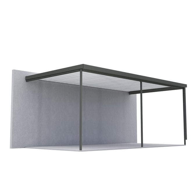 Sanctuary® Patio Kit N3 T1A 3 x 5.95m Slate Grey / Off White
