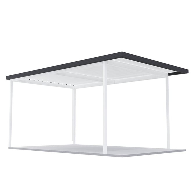 Sanctuary® Patio Kit N1/N2 T3F 3.35 x 5.5m Thredbo White / Gun Metal Grey