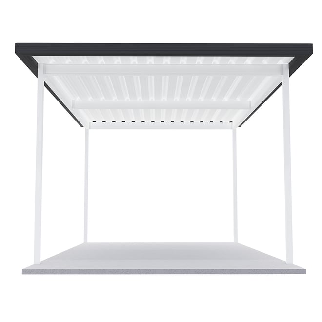 Sanctuary® Patio Kit N1/N2 T3F 3.35 x 5.5m Thredbo White / Gun Metal Grey