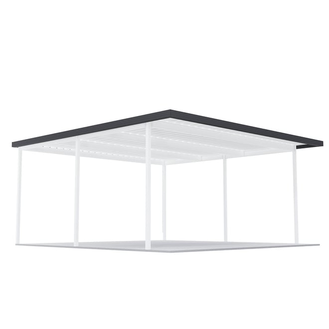 Sanctuary® Patio Kit N3 T3F 5.3 x 5.5m Thredbo White / Gun Metal Grey