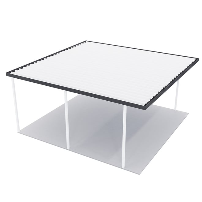 Sanctuary® Patio Kit N3 T3F 5.3 x 5.5m Thredbo White / Gun Metal Grey
