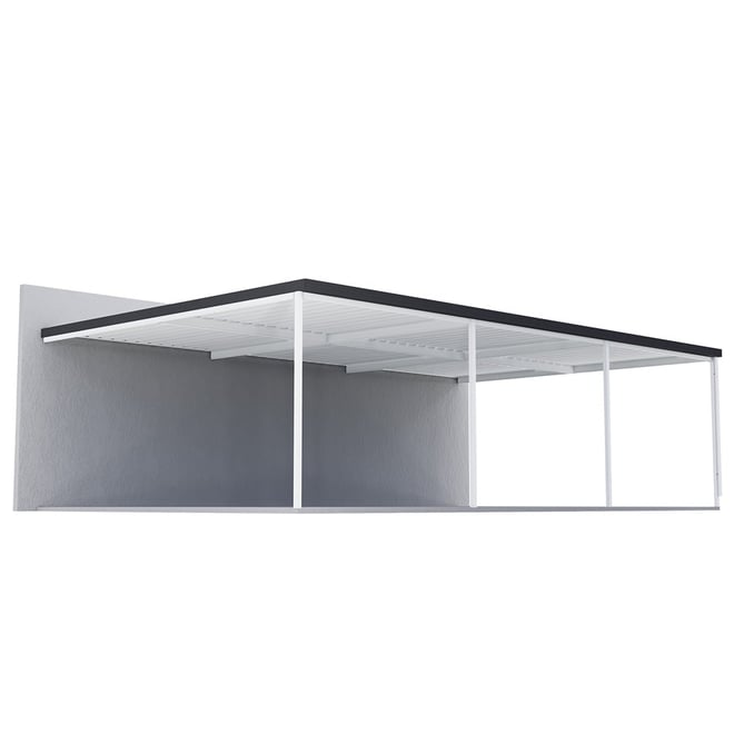 Sanctuary® Patio Kit N3 T4A 5.5 x 9m Thredbo White / Gun Metal Grey