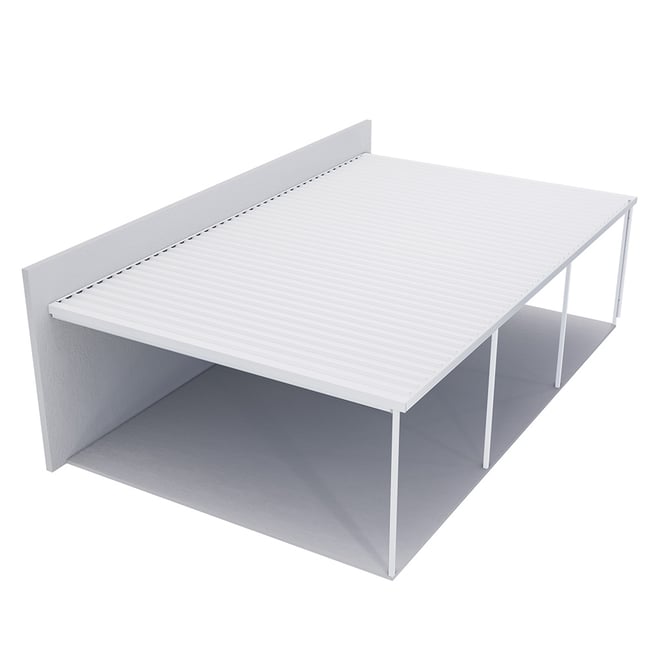 Sanctuary® Patio Kit N3 T4A 5.5 x 9m Thredbo White / Snowdrift