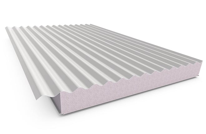 Cooldek CGI Topside / Smooth Underside Left Laying 100mm Thick 65mm Cutback Off White Topside / Off 