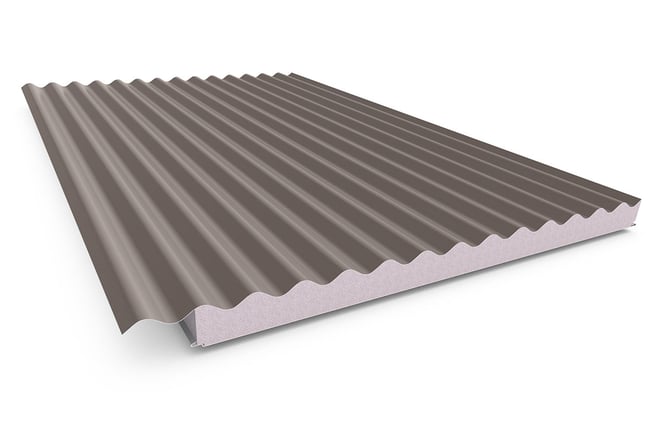Cooldek CGI Topside / Smooth Underside Left Laying 50mm Thick 65mm Cutback Banyan Brown Topside / Of