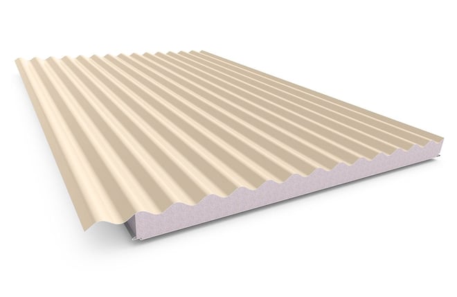 Cooldek CGI Topside / Smooth Underside Left Laying 50mm Thick 65mm Cutback Smooth Cream Topside / Of