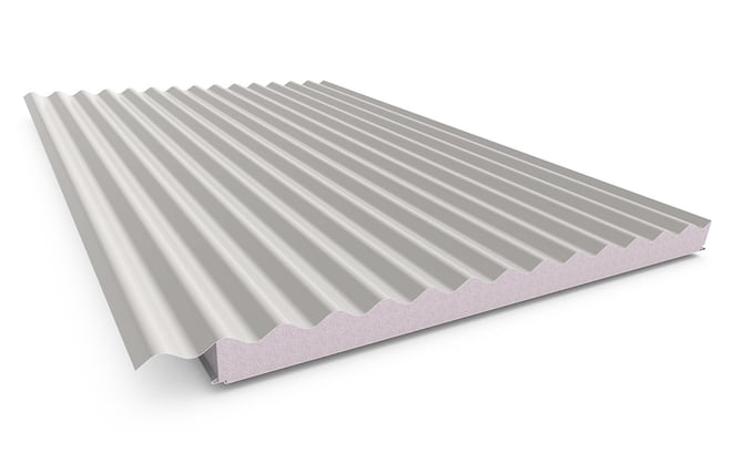 Cooldek CGI Topside / Smooth Underside Left Laying 50mm Thick 65mm Cutback Gull Grey Topside / Off W