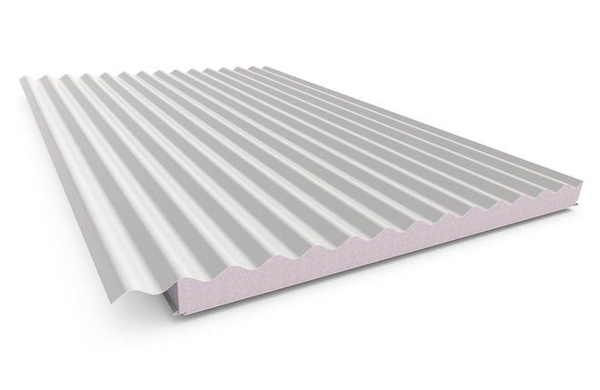 Cooldek CGI Topside / Smooth Underside Left Laying 50mm Thick 65mm Cutback Off White Topside / Off W