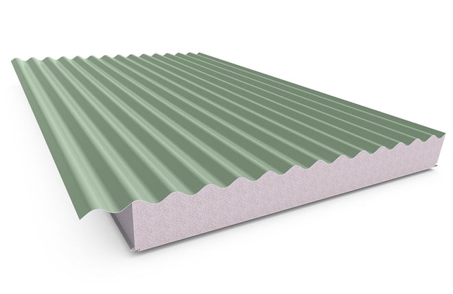 Cooldek CGI Topside / Smooth Underside Right Laying 100mm Thick 65mm Cutback Mist Green Topside / Of