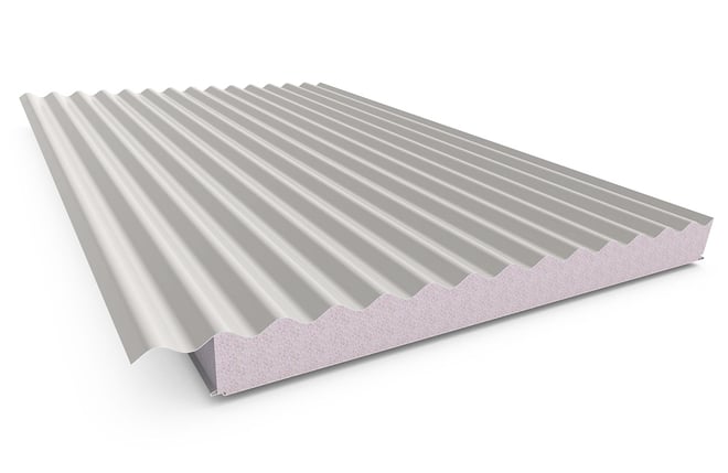 Cooldek CGI Topside / Smooth Underside Right Laying 75mm Thick 65mm Cutback Gull Grey Topside / Off 