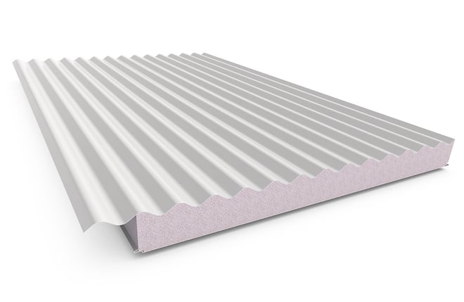 Cooldek CGI Topside / Smooth Underside Right Laying 75mm Thick 65mm Cutback Off White Topside / Off 