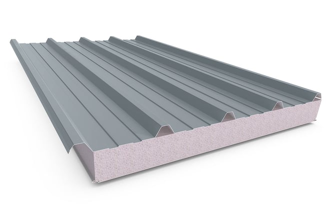 Cooldek Classic Topside / Smooth Underside Left Laying 100mm Thick 65mm Cutback Armour Grey Topside 