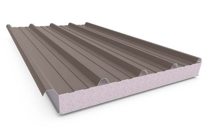 Cooldek Classic Topside / Smooth Underside Left Laying 100mm Thick 65mm Cutback Banyan Brown Topside