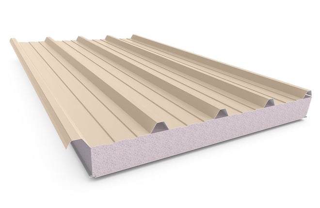 Cooldek Classic Topside / Smooth Underside Left Laying 100mm Thick 65mm Cutback Merino Topside / Off