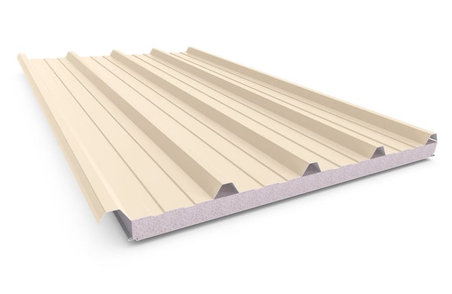 Cooldek Classic Topside / Smooth Underside Right Laying 50mm Thick 65mm Cutback Smooth Cream Topside