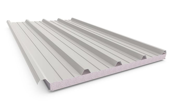 Cooldek Classic Topside / Smooth Underside Right Laying 50mm Thick 65mm Cutback Gull Grey Topside / 