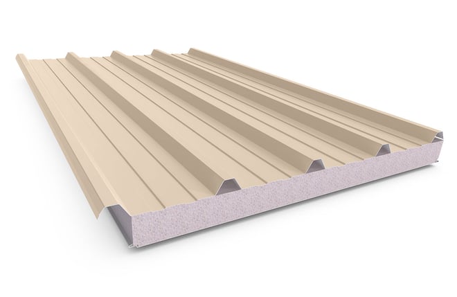 Cooldek Classic Topside / Smooth Underside Right Laying 75mm Thick 65mm Cutback Merino Topside / Off