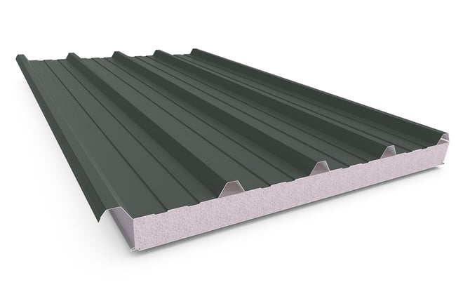 Cooldek Classic Topside / Smooth Underside Right Laying 75mm Thick 65mm Cutback Slate Grey Topside /