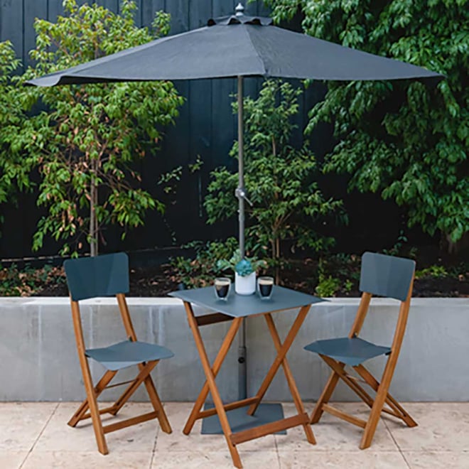 Hartman Half Umbrella 2.5m Black