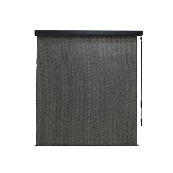 Coolaroo Premium Outdoor Blind with Pelmet Charcoal 1.8 x 2.4m