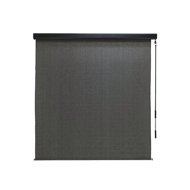 Coolaroo Premium Outdoor Blind with Pelmet Charcoal 2.1 x 2.4m