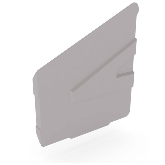 C-Square Gutter Stop End Left Hand Birch