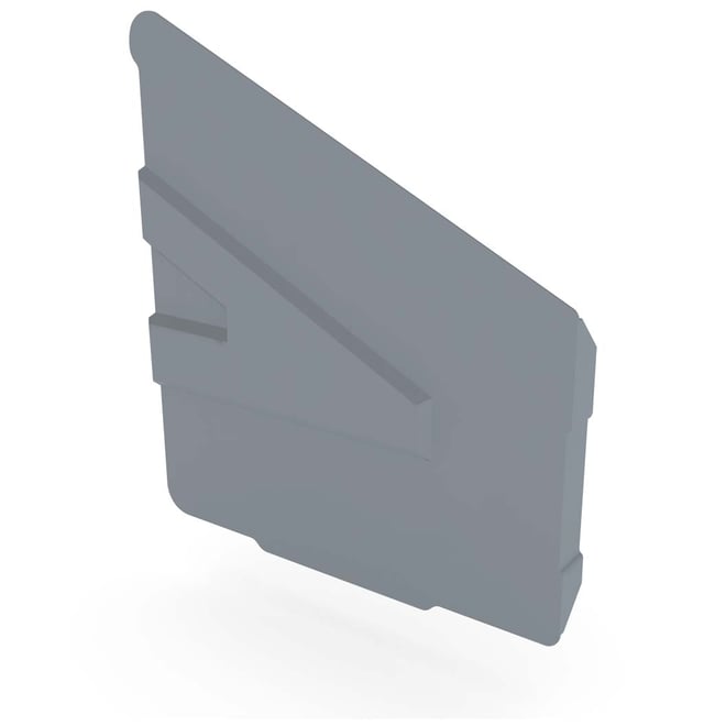C-Square Gutter Stop End Right Hand Armour Grey