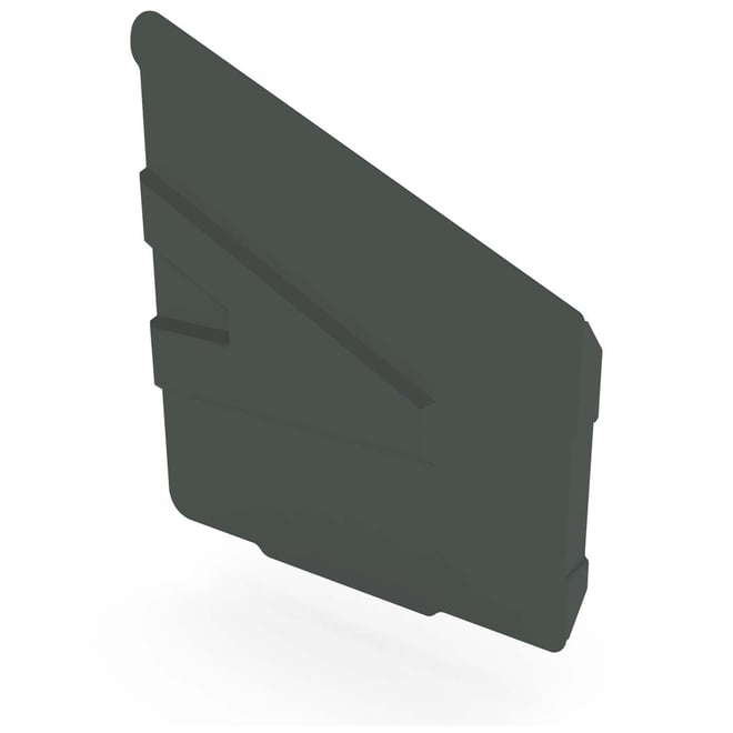 C-Square Gutter Stop End Right Hand Slate Grey