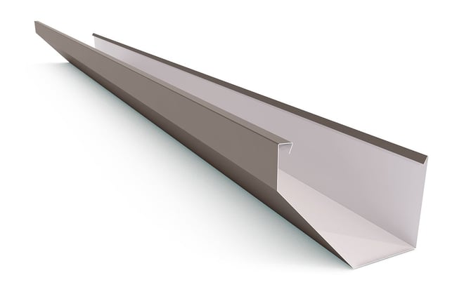 Edge Gutter 160mm Width Colour Banyan Brown