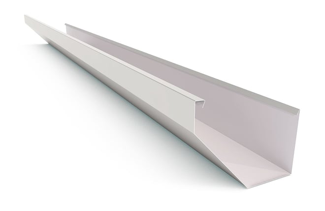 Edge Gutter 160mm Width Colour Gull Grey