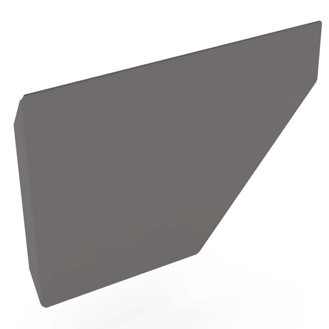 Edge Gutter 160 Stop End Left Hand Cobblestone