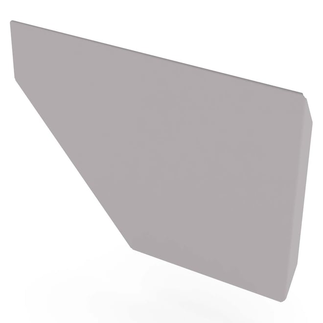 Edge Gutter 200 Stop End Right Hand Birch