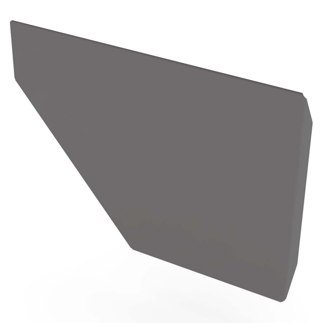 Edge Gutter 200 Stop End Right Hand Cobblestone