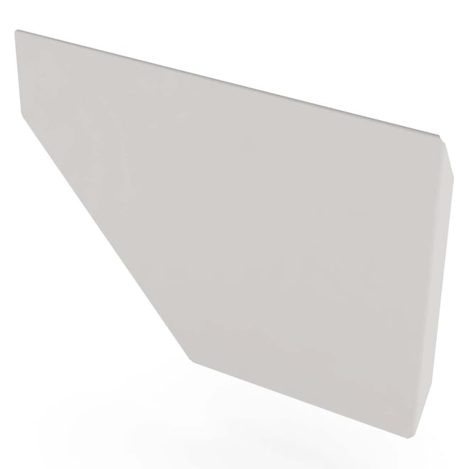 Edge Gutter 200 Stop End Right Hand Gull Grey