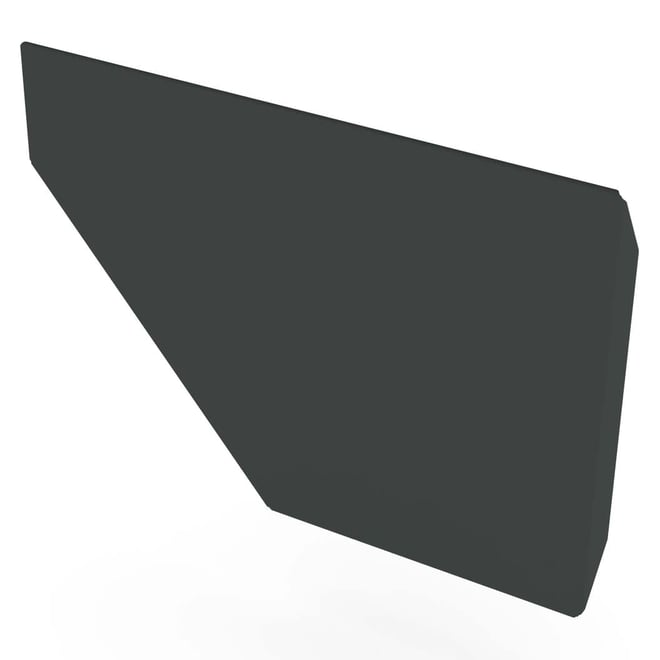 Edge Gutter 200 Stop End Right Hand Gun Metal Grey