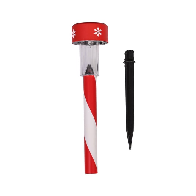 Candy Cane Solar Stake Light 35cm
