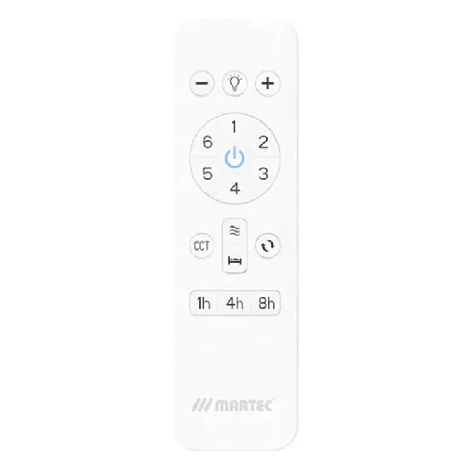 Quantum DC 1220mm DC Ceiling Fan With Remote Control + LED Light Matt White