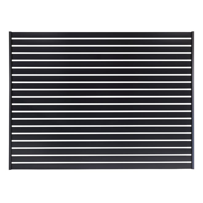 Ezi-Slat Panel Kit 75mm Blades 2400 W x 1785mm H 20mm Spacing Black